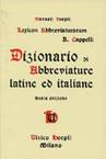 Dizionario di Abbreviature latine ed italiane